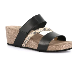 Grunland CB1852 Ciabatta animalier con zeppa in sughero | ERSI